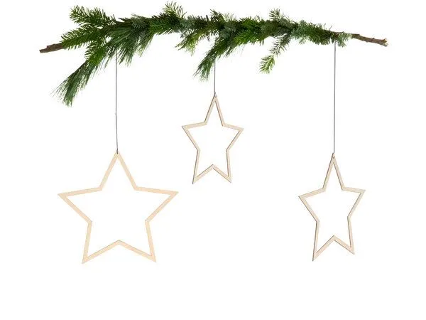 renna deluxe renna deluxe STERN aus Holz 3er-Set – Produktbild 2 von 4