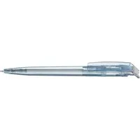 uma uma Kugelschreiber 'recycled PET-Pen' transparent mit buntem Clip, grau – Produktbild 1 von 1