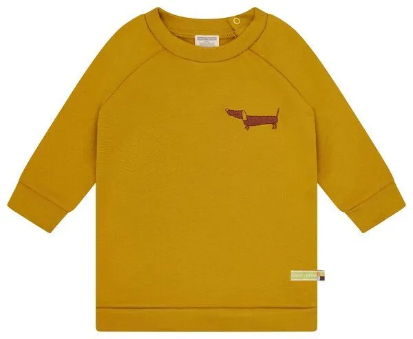 loud + proud loud + proud Babys & Kinder Weiches Sweatkleid, GOTS-zertifiziert, Curry(gelb), – Produktbild 2 von 5