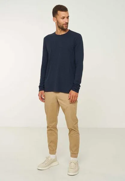 recolution Herren Slub Longsleeve aus Bio-Baumwolle - MACA - recolution, Dark navy (blau), – Produktbild 5 von 8