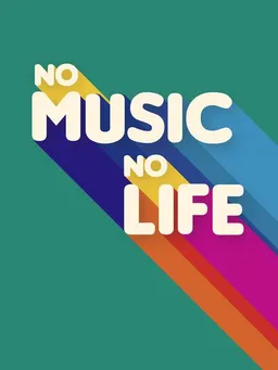 Photocircle Photocircle Poster / Leinwandbild - No music no life – Produktbild 1 von 1