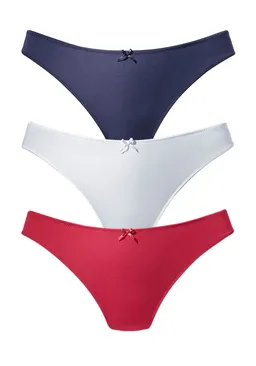 petite fleur by Lascana String rot+marine+weiß – Produktbild 1 von 1