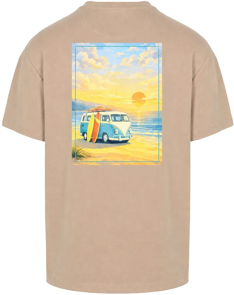 Suitable Suitable Rink T-Shirt Backprint Heavy Jersey Taupe - Größe L, Beige, – Produktbild 2 von 5