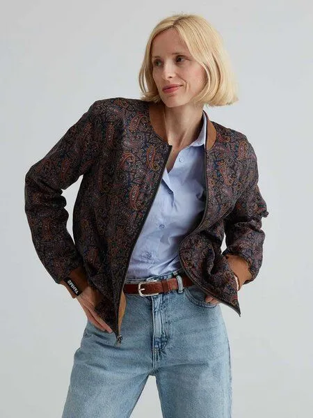Yahmo Yahmo Elsa Wendejacke, Paisley/caramel (braun), – Produktbild 1 von 4