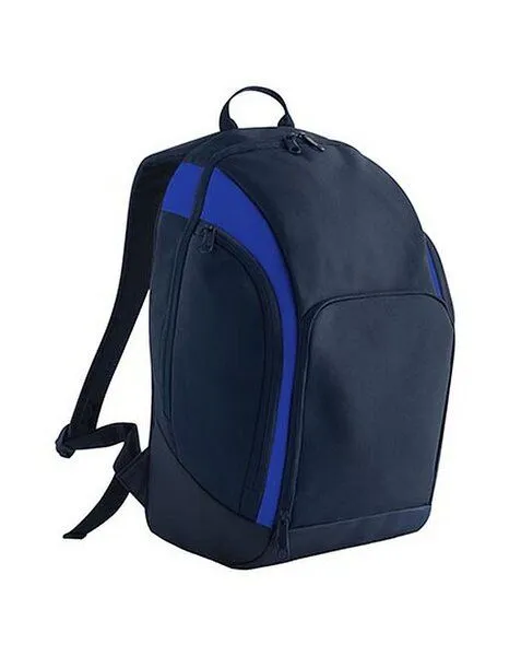 BagBase BagBase Rucksack Teamwear Internes Laptop Fach Organizer Fach Recyceltes Polyester, Navy/royal, – Produktbild 2 von 4