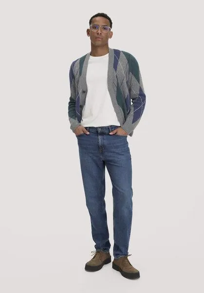 hessnatur hessnatur Jeans MADS Relaxed Tapered aus reinem Bio-Denim, Dark blue washed, – Produktbild 5 von 7