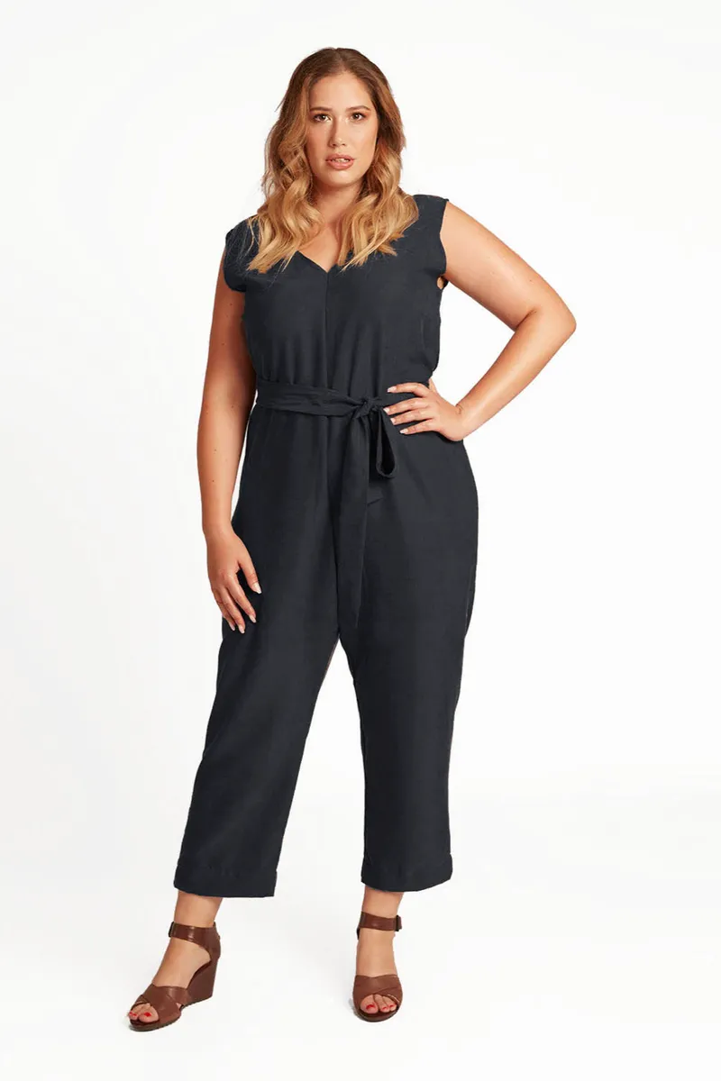 WiDDA Widda Damen vegan Jumpsuit Enibas Dunkelblau, Extra dunkelblau, – Produktbild 2 von 2