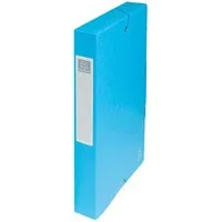Exacompta 8 Exacompta Archivboxen, Colorspan-Karton, 600 g/m², DIN A4, Gummizug, RB 40 mm, türkis – Produktbild 1 von 1