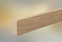 woodstore24 Sockelleisten Eiche für Parkett und Massivholzdielen, 40 x 16 mm, Oberkante gerade, klar lackiert, fallende Längen 100 - 290 cm – Produktbild 1 von 1