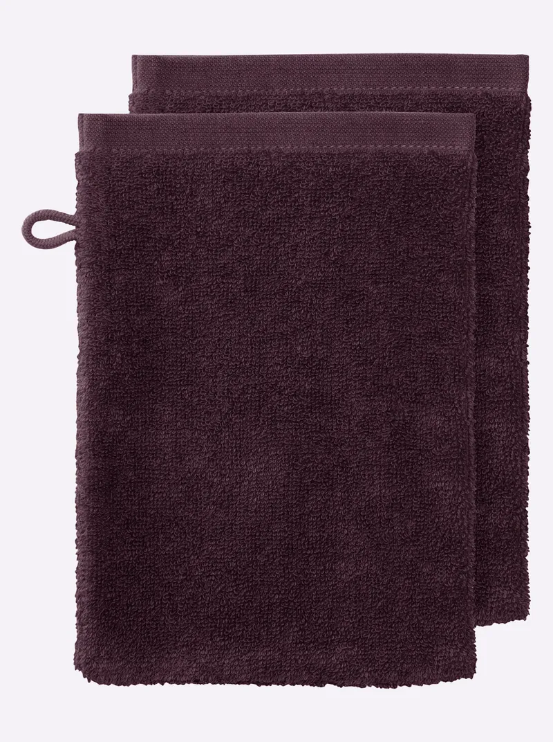 wäschepur wäschepur Handtuch, Aubergine, – Produktbild 1 von 3