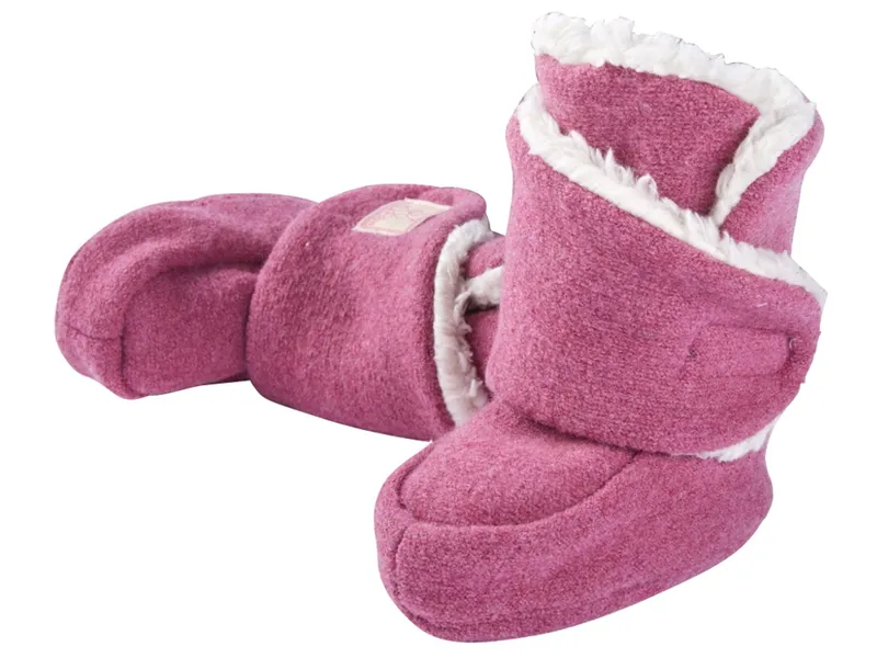 Pickapooh Pickapooh Baby Hausschuhe Babyschuhe Walk-Boots mit Klettverschluss rose Gr.2 (3-6 Monate), Rosa, – Produktbild 1 von 2