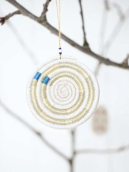 WomenCraft WomenCraft Christbaumschmuck & Dekoanhänger - 7cm, Uru blau (blau), – Produktbild 1 von 4