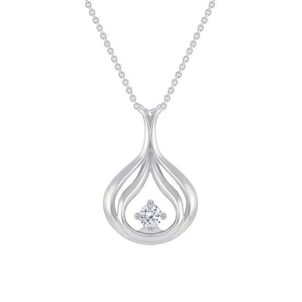 Eppi Eppi Elegante Diamanten-Halskette Tommie, Weiss, – Produktbild 1 von 4