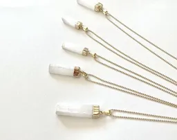 Crystal and Sage Crystal and Sage Selenit Halskette vergoldet – Produktbild 1 von 1