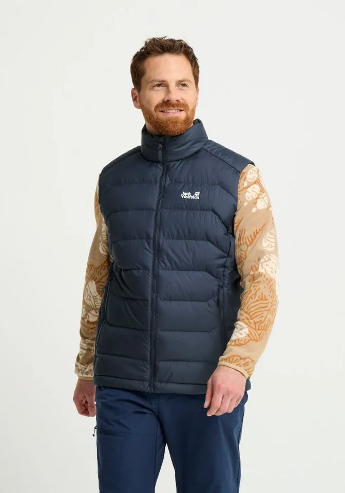 Jack Wolfskin Jack Wolfskin Daunenweste WILD PASS DOWN VEST M RDS Daunenweste, warm, wind- und wasserabweisend, Blau, – Produktbild 1 von 5