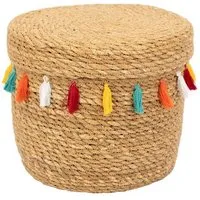 El Puente El Puente Korb mit Deckel "Zirkus" | Fair Trade & Handmade aus Bangladesch, Mehrfarbig, – Produktbild 1 von 1