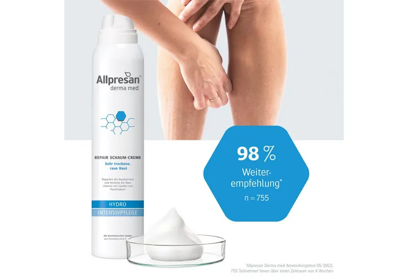 Allpresan Allpresan Derma Med Hydro Intensivpflege Schaum-Creme – Produktbild 5 von 5