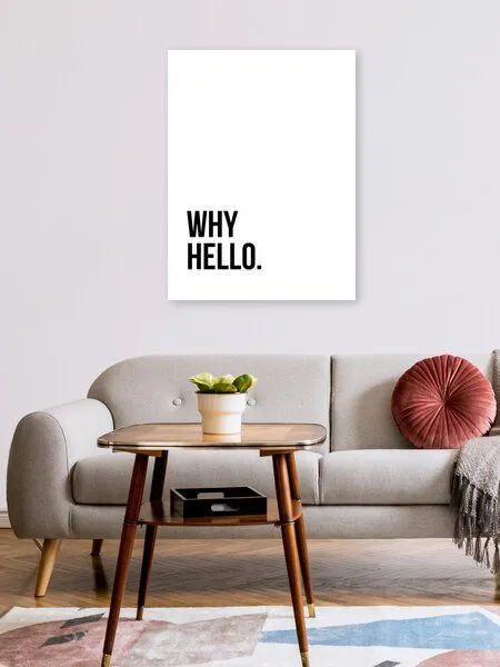Photocircle Photocircle Poster / Leinwandbild - Why Hello No4 – Produktbild 2 von 4
