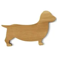 Side by Side Servierbrett DACKEL - Holz Schneidebrett Hund von side by side – Produktbild 1 von 1