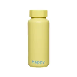 Design Letters Thermoflasche – Gelb, Happy – Produktbild 1 von 1