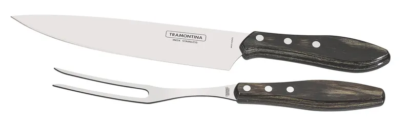 TRAMONTINA Tranchier-Set 2-teilig, braun, FSC®, Braun, – Produktbild 1 von 1