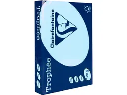 Clairefontaine 250 Blatt Clairfontaine Farbiges Kopierpapier 'Trophee' 120 g/m², DIN A4, hellblau – Produktbild 1 von 1