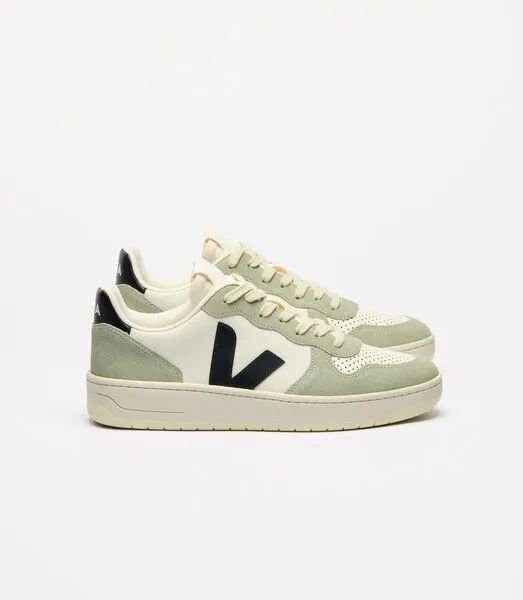 Veja Veja Damen-Sneaker V-10 Prime Leather Pure Black Clay – Produktbild 4 von 4
