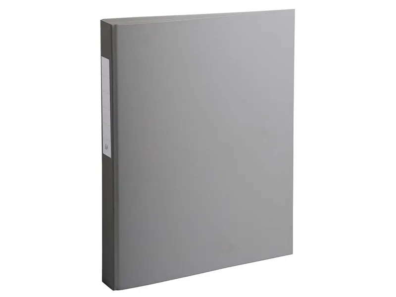 Exacompta 10 Exacompta Ringbücher aus kaschiertem Karton, DIN A4, 2 Ringe, RB 40 mm, grau – Produktbild 1 von 1