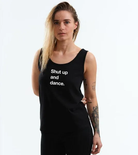 Gary Mash GARY MASH Top Rose Shut up and dance. aus Bio-Baumwolle, Schwarz, – Produktbild 3 von 4