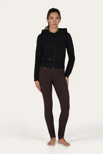 Urban Goddess Urban Goddess Ora Fleece Yoga Hoodie, Onyx black (schwarz), – Produktbild 4 von 4