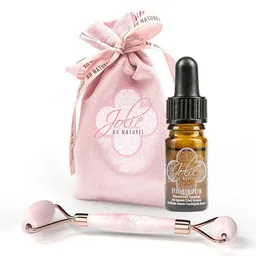 Jolie au naturel Jolie au naturel Geschenkset I Bestseller Hyaluron Serum I Retinol I Vitamin C + Rosenquarz Roller – Produktbild 1 von 1