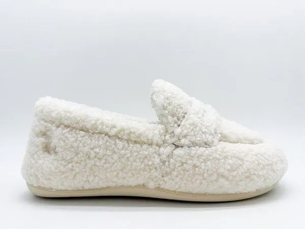thies thies 1856 ® Rec Teddy Loafer aus rec. Kunstfell, Off white, – Produktbild 2 von 4