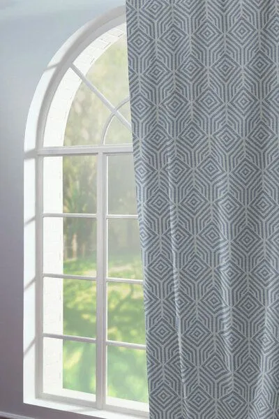 Nature by Adam Nature by Adam Vorhang aus 100% Bio-Baumwolle - Made in Germany - Easy Diamond, Dunkelblau, – Produktbild 4 von 7