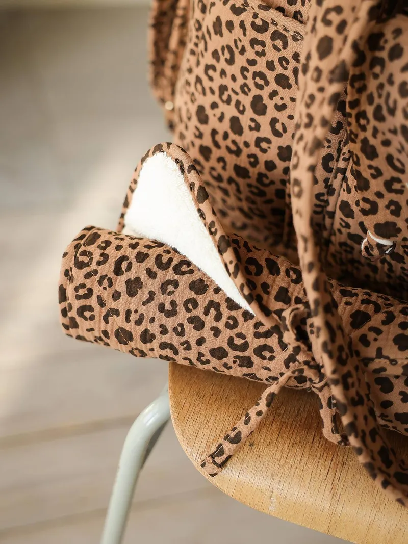 Envie De Fraise Wickeltasche mit Leoprint ENVIE DE FRAISE personalisierbar, Beige, – Produktbild 3 von 4