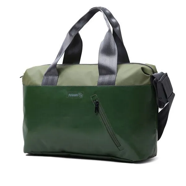 7clouds 7clouds Laptop Umhängetasche Erkan 7.1, Jungle green-mud green, – Produktbild 1 von 4