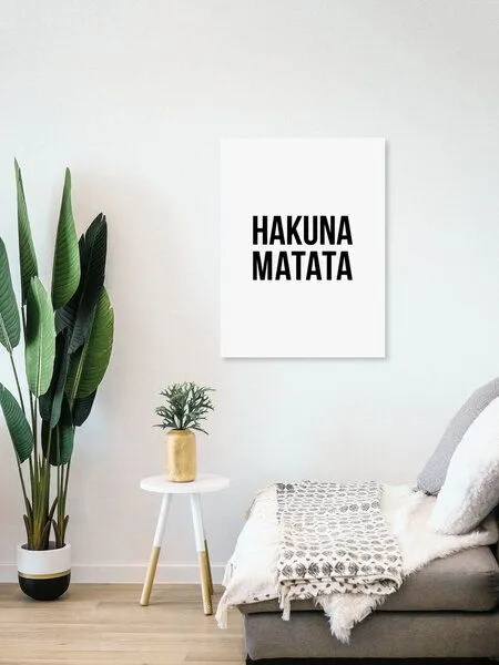 Photocircle Photocircle Poster / Leinwandbild - Hakuna Matata No6 – Produktbild 4 von 4