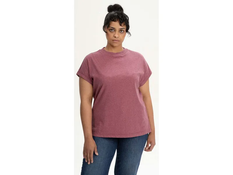 MELA MELA T-Shirt Style MADHU aus 100% Bio-Baumwolle, Marmelade melange, – Produktbild 1 von 2