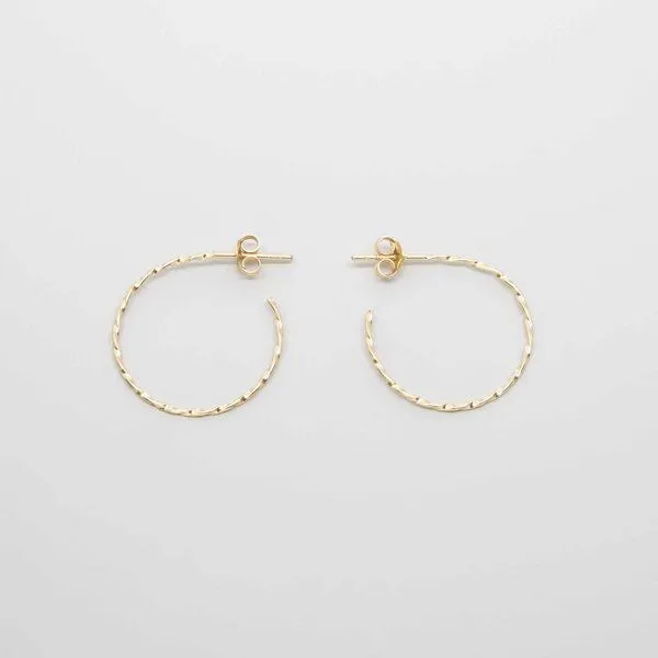 fejn jewelry fejn jewelry Set Tiny Twisted Hoops Creolen XS und M, Gold, – Produktbild 3 von 3