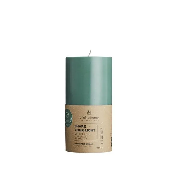 Originalhome Originalhome Geruchsneutrale Stumpenkerze Kleine – vegan & fair., Grün(forest), – Produktbild 1 von 4