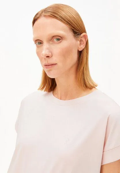 ARMEDANGELS ARMEDANGELS IDAARA Damen T-Shirt aus Bio-Baumwolle, Pale peach, – Produktbild 3 von 4