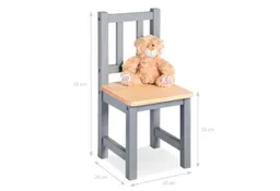 Pinolino Pinolino Kinderstuhl „Fenna”, grau/natur – Produktbild 1 von 1