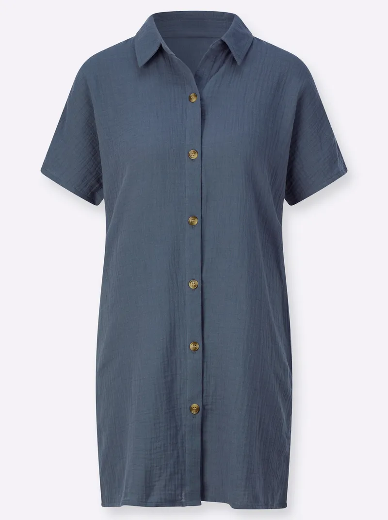 Witt Longbluse rauchblau, Rauchblau, – Produktbild 1 von 2