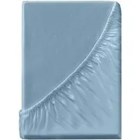 Spannbettlaken "Eco-Jersey-Interlock" aus Bio-Baumwolle 90-100 x 200 cm, aquamarin – Produktbild 1 von 1