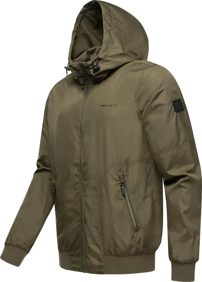 ragwear ragwear Outdoorjacke Stewie II stylische Herren Übergangsjacke mit großer Kapuze, Grün, – Produktbild 2 von 4