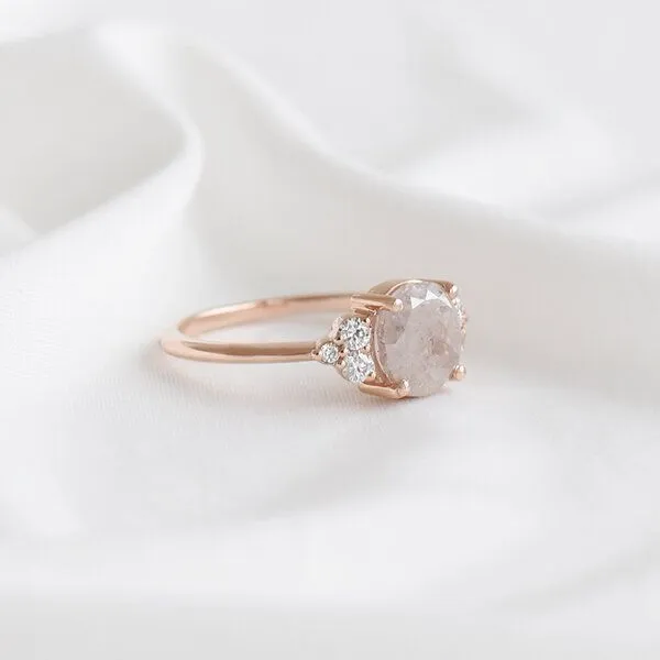 Eppi Eppi Goldener Ring mit einem Salt and Pepper Diamanten Agathe – Produktbild 2 von 4