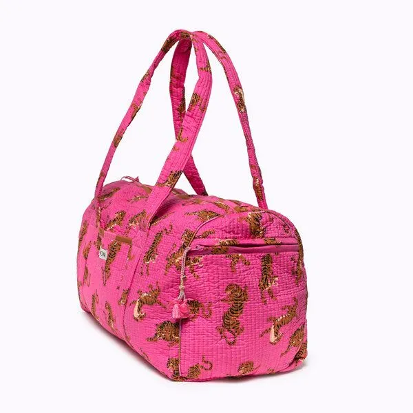 KIKOONI KIKOONI handgefertigte große Baumwolltasche "K. Shopper", Electric tigress 2, – Produktbild 3 von 4