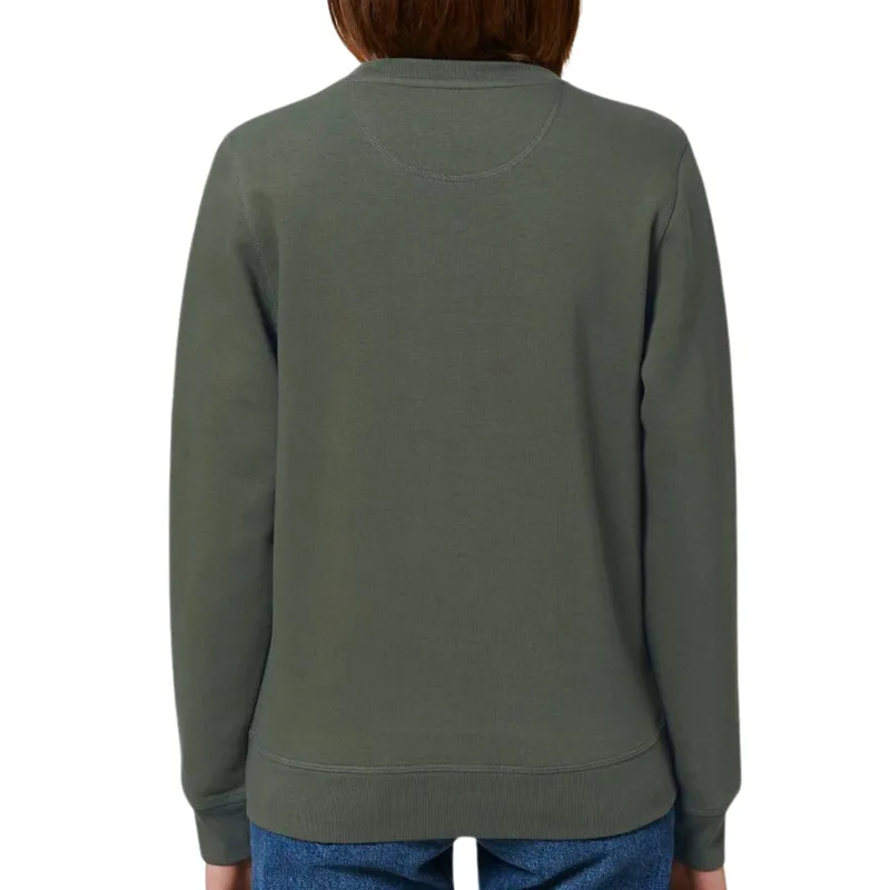 Inaska Inaska Damen vegan Pullover Unisex Statement Empower Khaki Türkis, Blau, – Produktbild 1 von 2