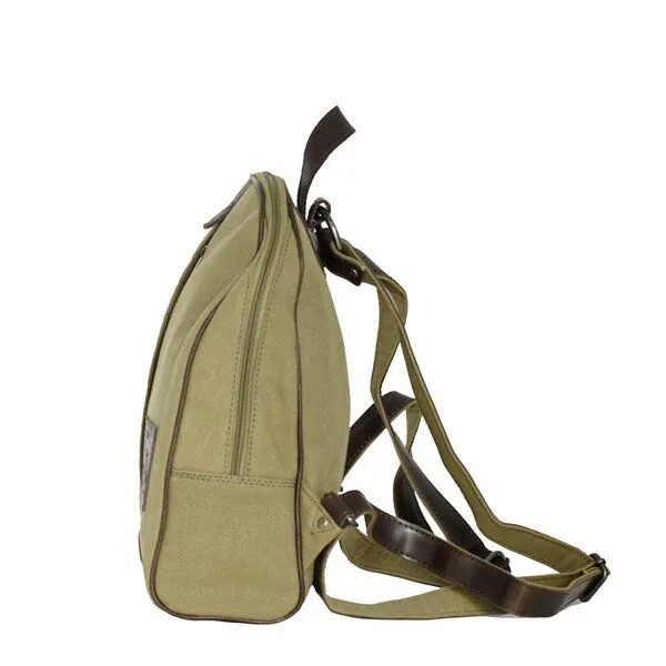 manbefair manbefair Rucksack Girona Canvas, Grün, – Produktbild 3 von 4
