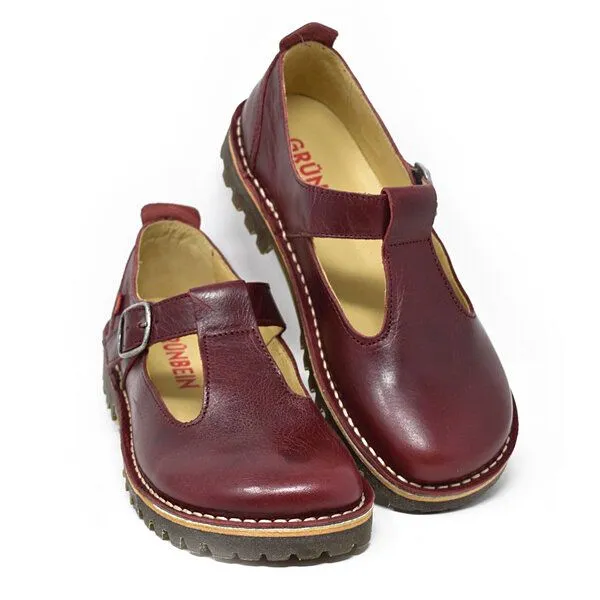 Grünbein Shoes Grünbein Shoes Spangen-Ballerinas Paula Naturform lose Einlage burgundy – Produktbild 1 von 2
