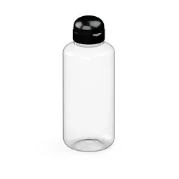 elasto elasto Trinkflasche Sports, 1 l, RENEW, Schwarz / transparent, – Produktbild 1 von 1